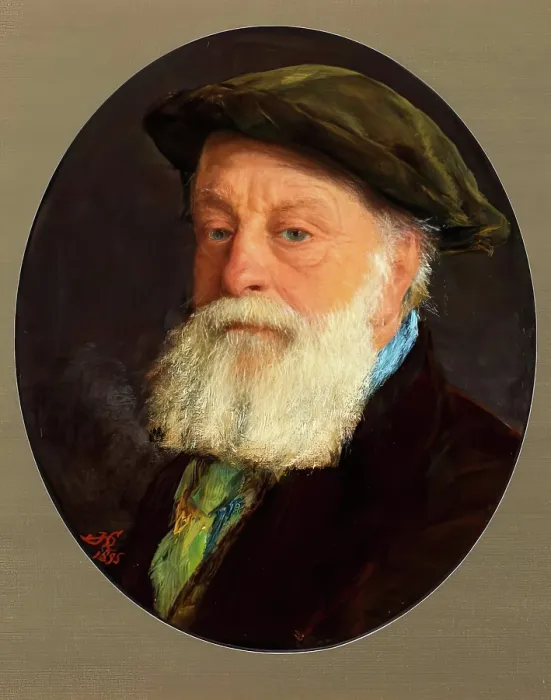 Framed Print : Self Portrait, 1895. Creator: James Clarke Hook Framed Print : Self Portrait, 1895. Creator: James Clarke Hook