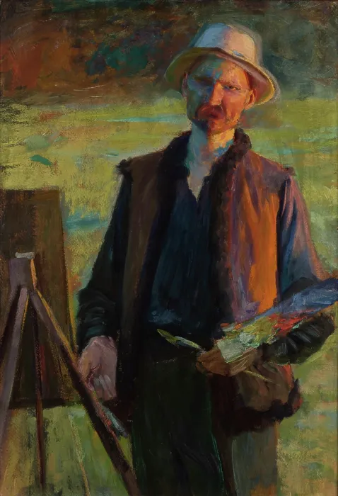 Framed Print : Self-Portrait, between 1896-1900. Creator: Leon Wyczolkowski Framed Print : Self-Portrait, between 1896-1900. Creator: Leon Wyczolkowski