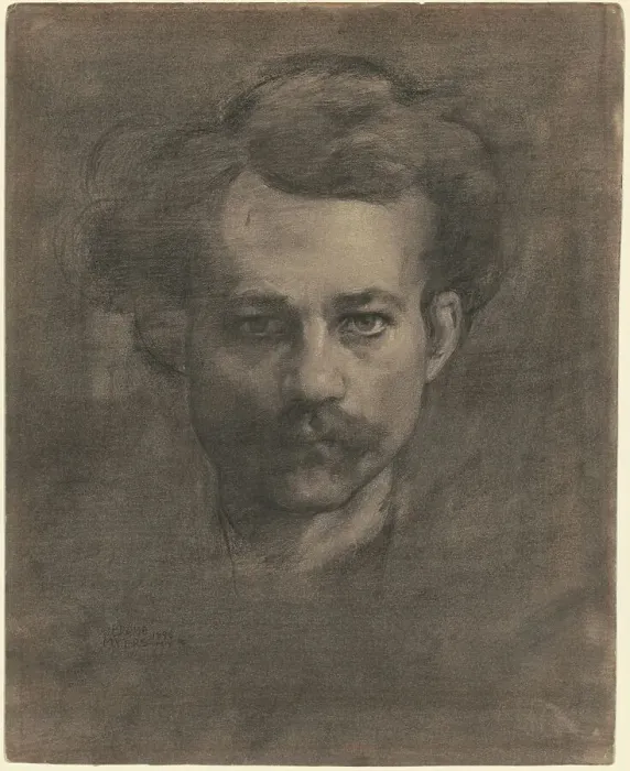 Framed Print : Self-Portrait, 1896. Creator: Jerome Myers Framed Print : Self-Portrait, 1896. Creator: Jerome Myers