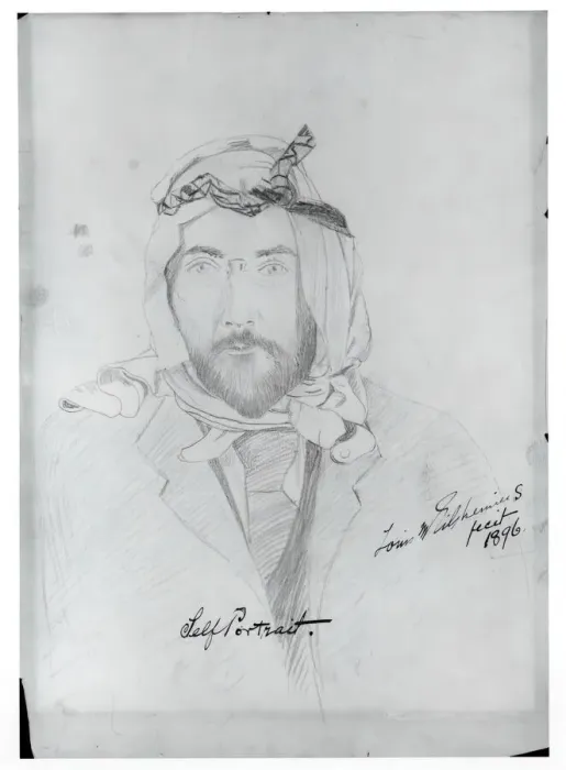 Framed Print : Self-Portrait, 1896. Creator: Louis Michel Eilshemius Framed Print : Self-Portrait, 1896. Creator: Louis Michel Eilshemius