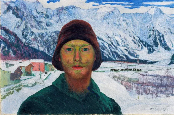 Framed Print : Self-Portrait, 1899. Creator: Giacometti, Giovanni (1868-1933) Framed Print : Self-Portrait, 1899. Creator: Giacometti, Giovanni (1868-1933)