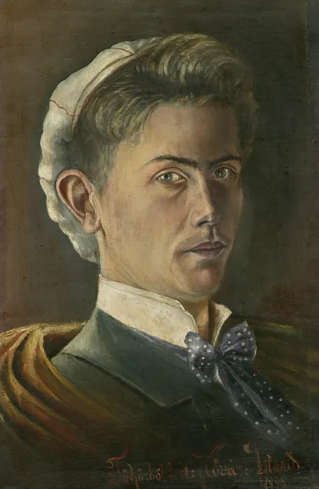Framed Print : Self-portrait, 1899. Creator: Konstantin Kovari-Kacmarik Framed Print : Self-portrait, 1899. Creator: Konstantin Kovari-Kacmarik
