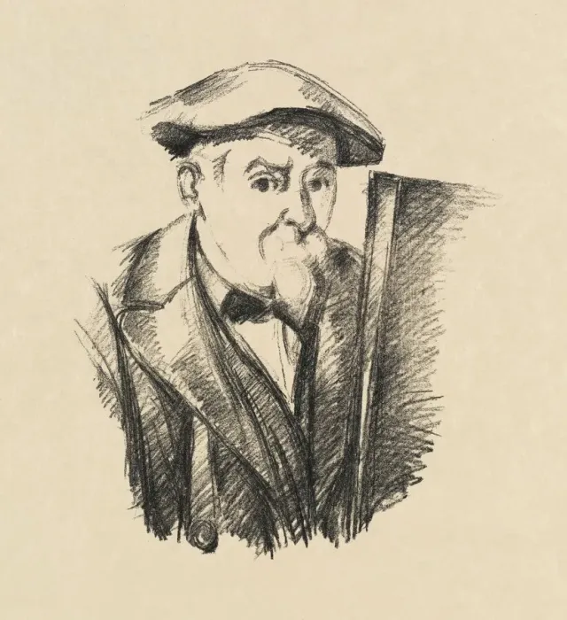 Framed Print : Self-Portrait, 1899. Creator: Paul Cezanne Framed Print : Self-Portrait, 1899. Creator: Paul Cezanne