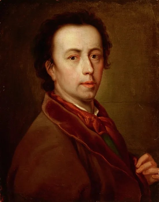 Framed Print : Self-Portrait, 18th century. Creator: Anton Raphael Mengs Framed Print : Self-Portrait, 18th century. Creator: Anton Raphael Mengs