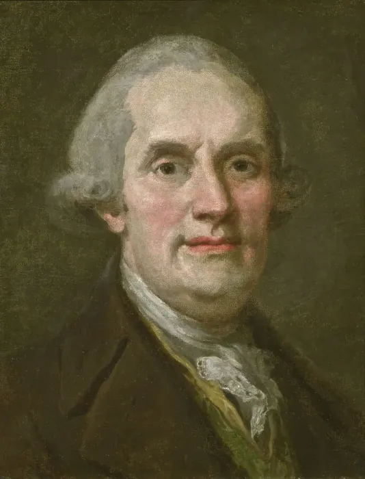Framed Print : Self-portrait, 18th century. Creator: Lorens Pasch the Younger Framed Print : Self-portrait, 18th century. Creator: Lorens Pasch the Younger