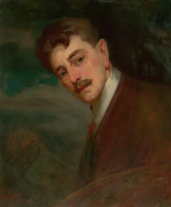 Framed Print : Self-Portrait, 1900. Creator: Ludovit Pitthordt Framed Print : Self-Portrait, 1900. Creator: Ludovit Pitthordt