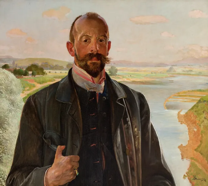Framed Print : Self-Portrait, 1901. Creator: Jacek Malczewski Framed Print : Self-Portrait, 1901. Creator: Jacek Malczewski