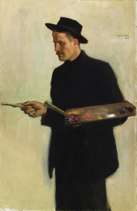 Framed Print : Self-Portrait, 1902. Creator: Vilho Sjöström Framed Print : Self-Portrait, 1902. Creator: Vilho Sjöström