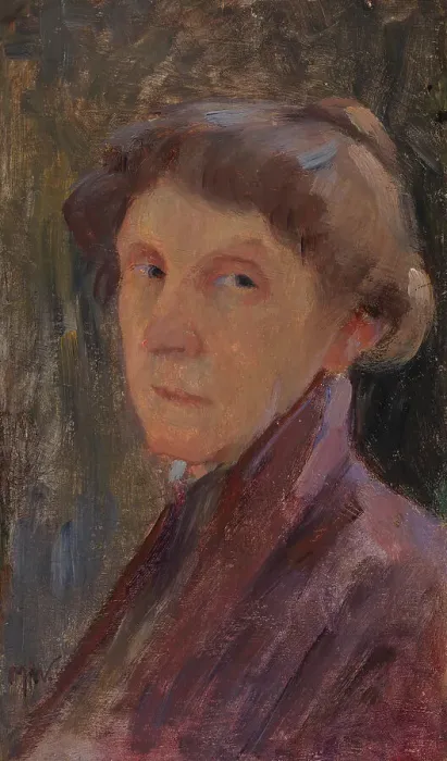 Framed Print : Self-Portrait, 1903. Creator: Maria Wiik Framed Print : Self-Portrait, 1903. Creator: Maria Wiik