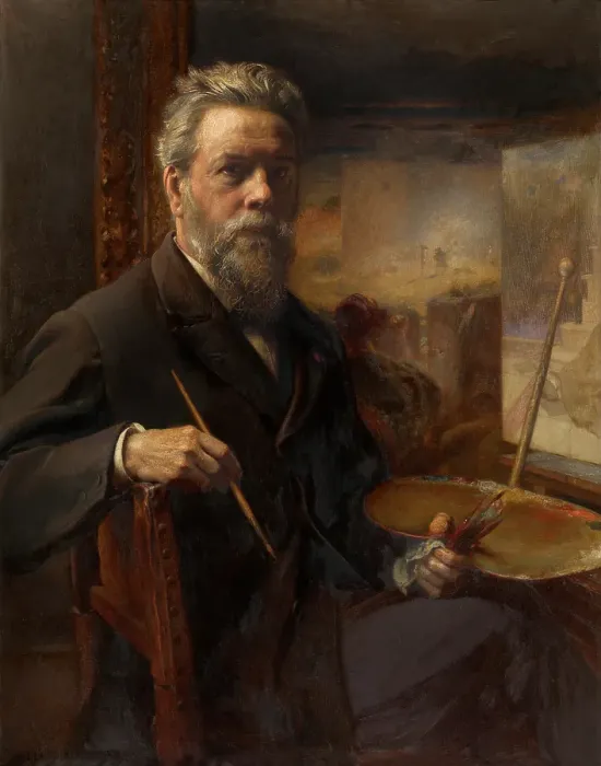 Framed Print : Self Portrait, 1904. Creator: Pierre Jean van der Ouderaa Framed Print : Self Portrait, 1904. Creator: Pierre Jean van der Ouderaa