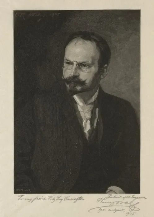 Framed Print : Self-Portrait, 1905. Creator: Henry Wolf (American, 1852-1916) Framed Print : Self-Portrait, 1905. Creator: Henry Wolf (American, 1852-1916)