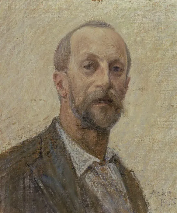 Framed Print : Self-Portrait, 1905. Creator: Johan Axel Gustav Acke Framed Print : Self-Portrait, 1905. Creator: Johan Axel Gustav Acke