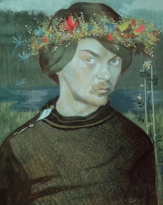 Framed Print : Self-portrait, 1906. Creator: Ivar Arosenius Framed Print : Self-portrait, 1906. Creator: Ivar Arosenius