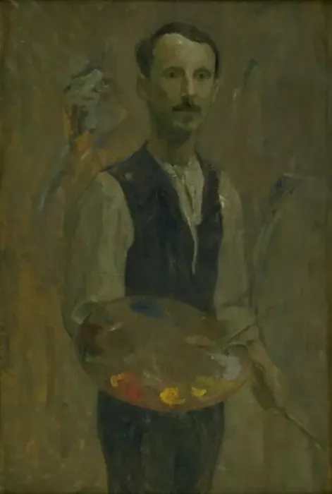 Framed Print : Self-Portrait, 1908. Creator: Karl Isakson Framed Print : Self-Portrait, 1908. Creator: Karl Isakson