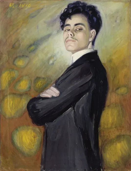 Framed Print : Self-Portrait, 1910. Creator: Valle Rosenberg Framed Print : Self-Portrait, 1910. Creator: Valle Rosenberg