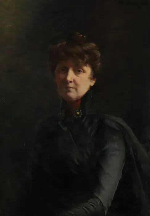 Framed Print : Self portrait, 1911. Creator: Asta Norregaard Framed Print : Self portrait, 1911. Creator: Asta Norregaard