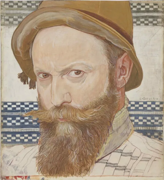 Framed Print : Self-Portrait, 1911. Creator: Bieler, Ernest (1863-1948)