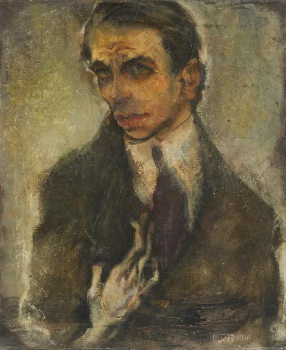 Framed Print : Self-portrait, 1911. Creator: Oppenheimer, Max (1885-1954) Framed Print : Self-portrait, 1911. Creator: Oppenheimer, Max (1885-1954)