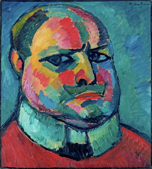 Framed Print : Self-portrait, 1912. Creator: Javlensky, Alexei, von (1864-1941) Framed Print : Self-portrait, 1912. Creator: Javlensky, Alexei, von (1864-1941)