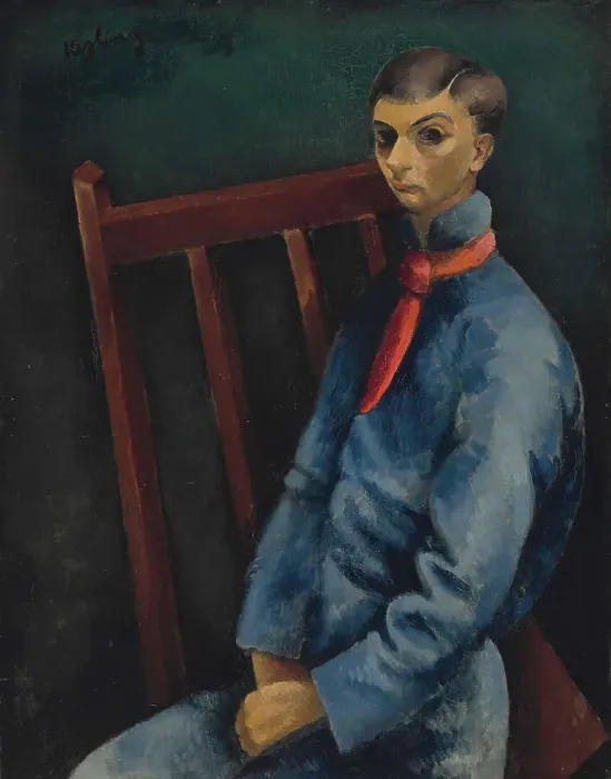 Framed Print : Self-Portrait, 1912. Creator: Kisling, Moïse (1891-1953) Framed Print : Self-Portrait, 1912. Creator: Kisling, Moïse (1891-1953)