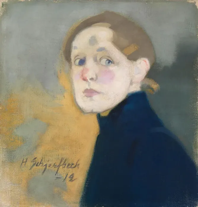 Framed Print : Self-Portrait, 1912. Creator: Schjerfbeck, Helene (1862-1946) Framed Print : Self-Portrait, 1912. Creator: Schjerfbeck, Helene (1862-1946)