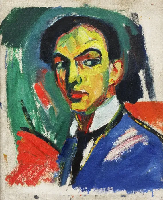 Framed Print : Self-portrait, 1912. Creator: Stenner, Hermann (1891-1914) Framed Print : Self-portrait, 1912. Creator: Stenner, Hermann (1891-1914)