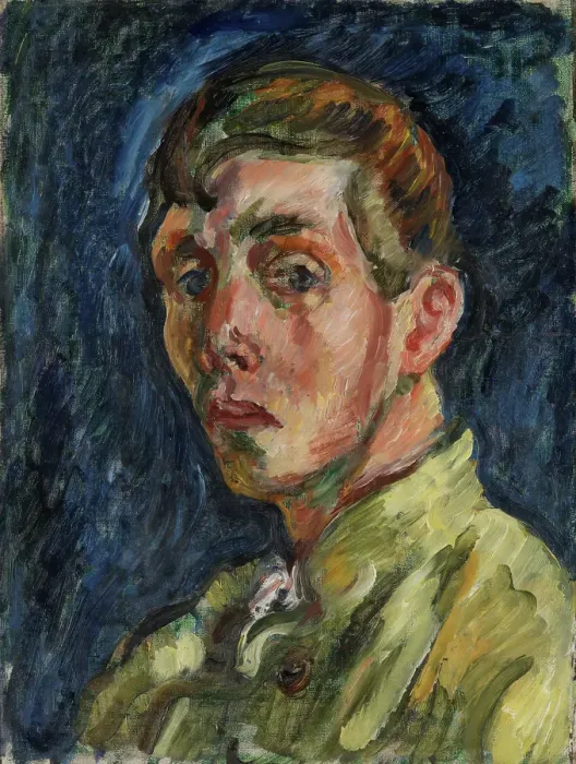 Framed Print : Self portrait, 1913. Creator: Gosta Sandels Framed Print : Self portrait, 1913. Creator: Gosta Sandels