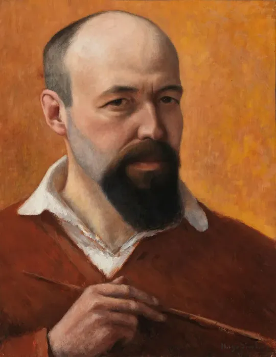 Framed Print : Self-Portrait, 1914. Creator: Simberg, Hugo (1873-1917) Framed Print : Self-Portrait, 1914. Creator: Simberg, Hugo (1873-1917)