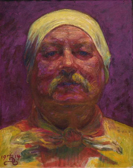 Framed Print : Self-Portrait, 1914. Creator: Zahrtmann, Kristian (1843-1917) Framed Print : Self-Portrait, 1914. Creator: Zahrtmann, Kristian (1843-1917)