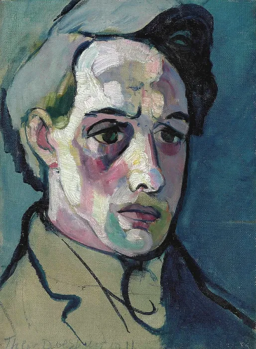 Framed Print : Self-portrait, 1915. Creator: Doesburg, Theo van (1883-1931) Framed Print : Self-portrait, 1915. Creator: Doesburg, Theo van (1883-1931)