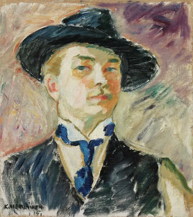 Framed Print : Self-Portrait, 1915. Creator: Kosti Merilainen Framed Print : Self-Portrait, 1915. Creator: Kosti Merilainen