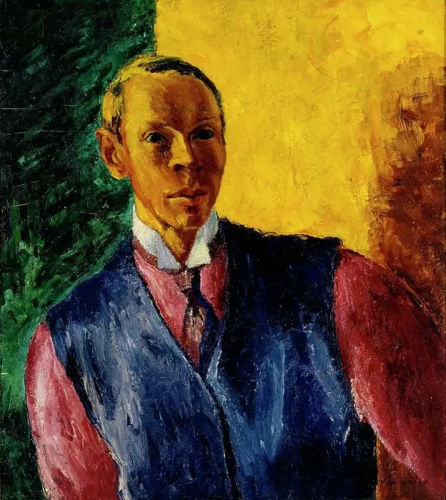 Framed Print : Self-Portrait, 1916-1917. Creator: William Lonnberg