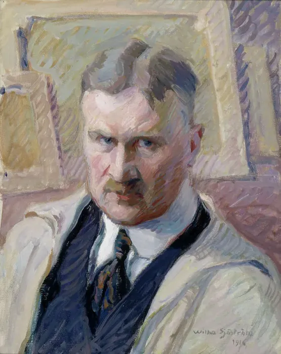 Framed Print : Self-Portrait, 1916. Creator: Vilho Sjöström Framed Print : Self-Portrait, 1916. Creator: Vilho Sjöström