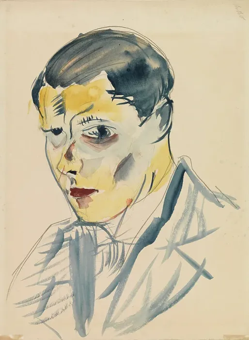 Framed Print : Self Portrait, 1917-1923. Creator: Sulho Sipila Framed Print : Self Portrait, 1917-1923. Creator: Sulho Sipila