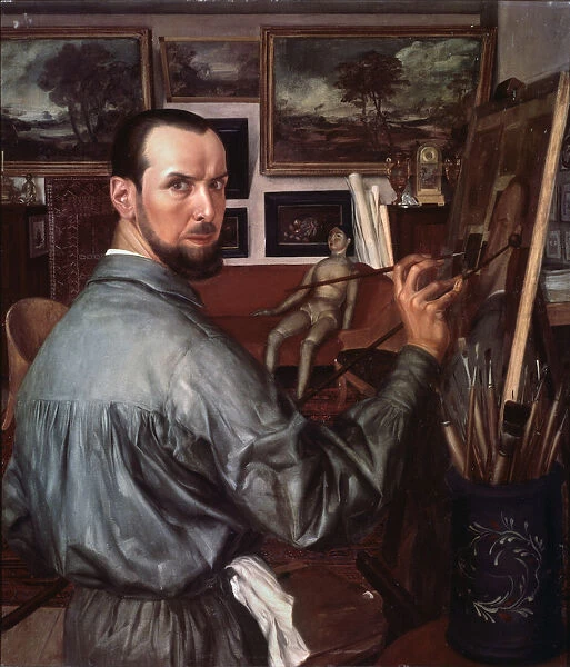 Self-portrait, 1917. Artist: Yakovlev, Alexander Yevgenyevich (1887-1938)