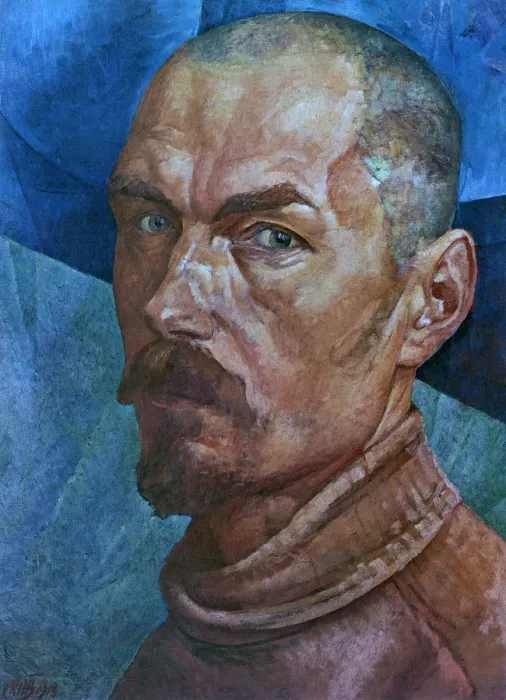 Framed Print : Self-Portrait, 1918. Artist: Kuz ma Petrov-Vodkin Framed Print : Self-Portrait, 1918. Artist: Kuz ma Petrov-Vodkin