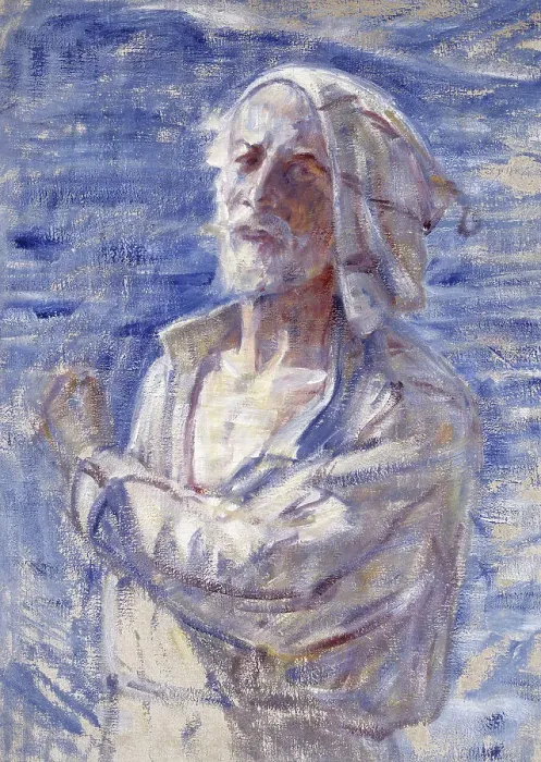 Framed Print : Self portrait, 1918. Creator: Johan Axel Gustav Acke Framed Print : Self portrait, 1918. Creator: Johan Axel Gustav Acke