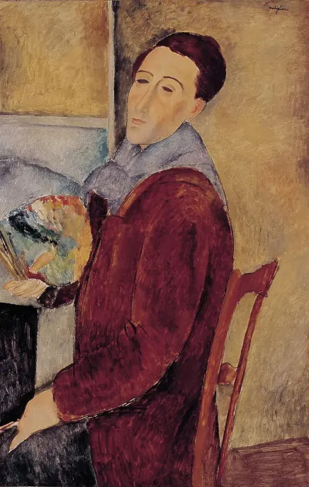 Framed Print : Self-portrait, 1919. Creator: Modigliani; Amedeo (1884-1920) Framed Print : Self-portrait, 1919. Creator: Modigliani; Amedeo (1884-1920)
