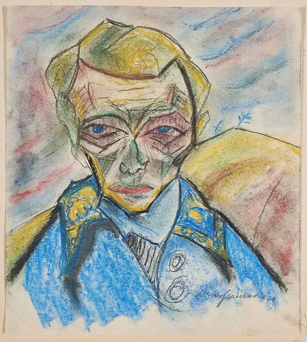 Framed Print : Self-portrait, 1920. Creator: Gramatté, Walter (1897-1929) Framed Print : Self-portrait, 1920. Creator: Gramatté, Walter (1897-1929)