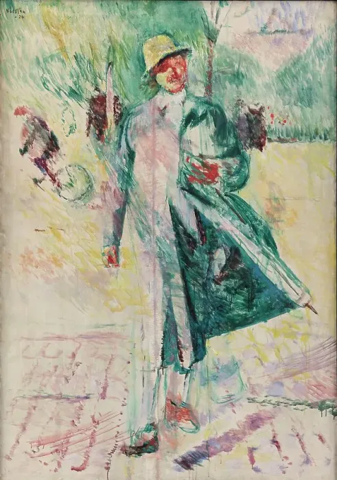 Framed Print : Self-Portrait, 1920. Creator: Ludvig Karsten Framed Print : Self-Portrait, 1920. Creator: Ludvig Karsten