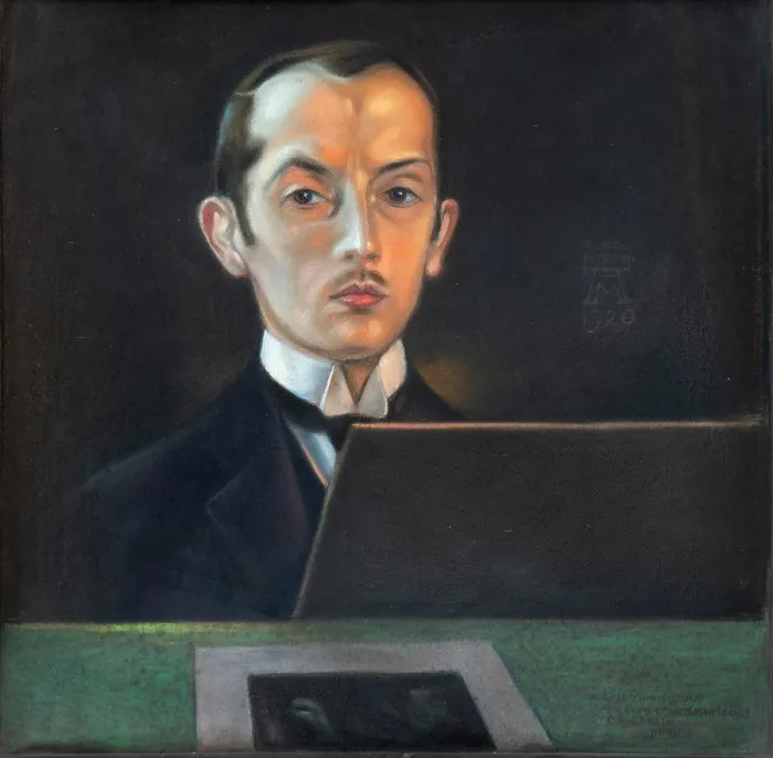 Framed Print : Self-portrait, 1920. Creator: Martini, Alberto (1876-1954) Framed Print : Self-portrait, 1920. Creator: Martini, Alberto (1876-1954)