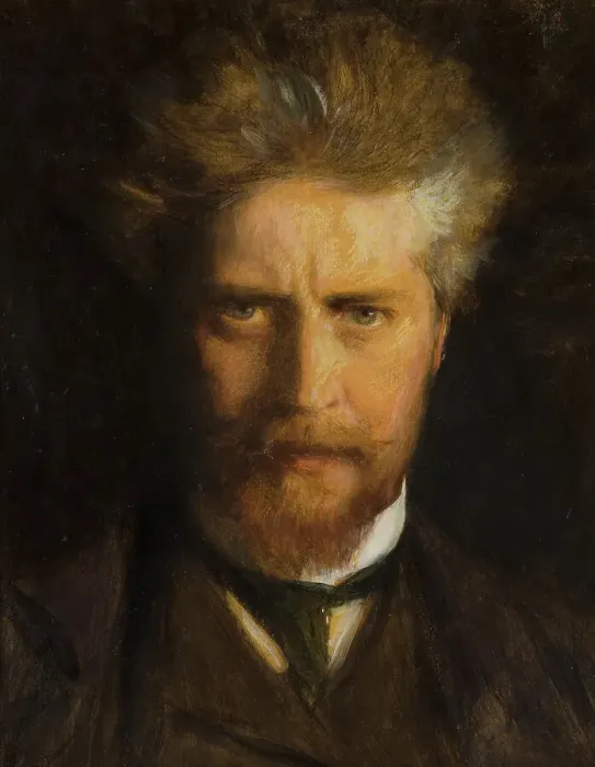 Framed Print : Self portrait, 1920. Creator: Oscar Bjorck Framed Print : Self portrait, 1920. Creator: Oscar Bjorck