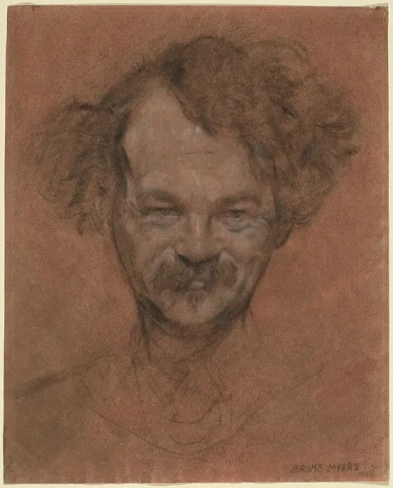 Framed Print : Self-Portrait, 1922. Creator: Jerome Myers Framed Print : Self-Portrait, 1922. Creator: Jerome Myers