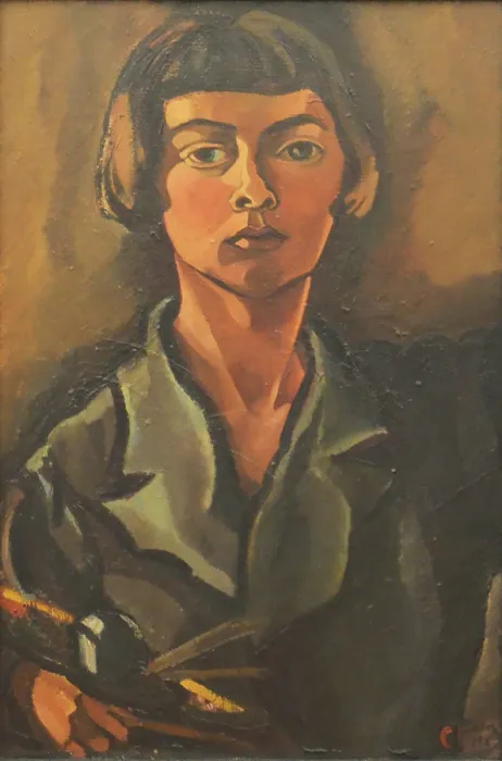 Framed Print : Self-Portrait, 1922. Creator: Toorop, Charley (1891-1955) Framed Print : Self-Portrait, 1922. Creator: Toorop, Charley (1891-1955)