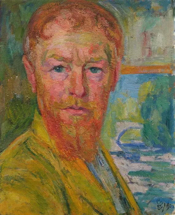 Framed Print : Self-portrait, 1923. Creator: Giacometti, Giovanni (1868-1933) Framed Print : Self-portrait, 1923. Creator: Giacometti, Giovanni (1868-1933)