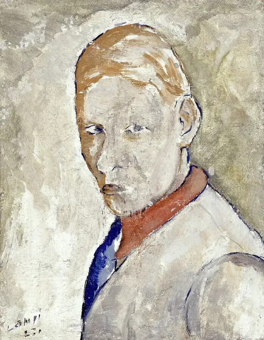 Framed Print : Self-Portrait, 1923. Creator: Vilho Lampi Framed Print : Self-Portrait, 1923. Creator: Vilho Lampi