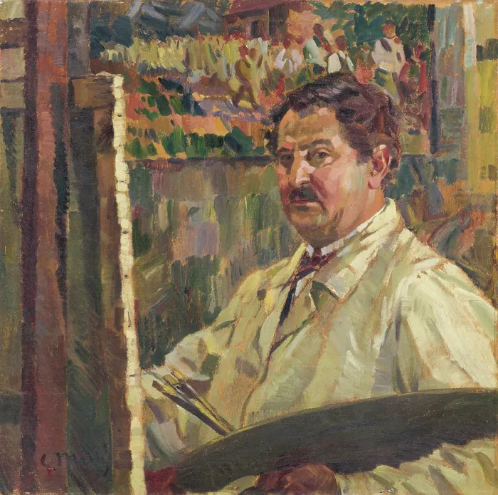 Framed Print : Self-Portrait, 1924. Creator: Gustav Mally Framed Print : Self-Portrait, 1924. Creator: Gustav Mally