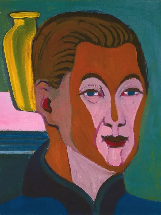 Framed Print : Self-Portrait, 1925. Creator: Kirchner, Ernst Ludwig (1880-1938) Framed Print : Self-Portrait, 1925. Creator: Kirchner, Ernst Ludwig (1880-1938)