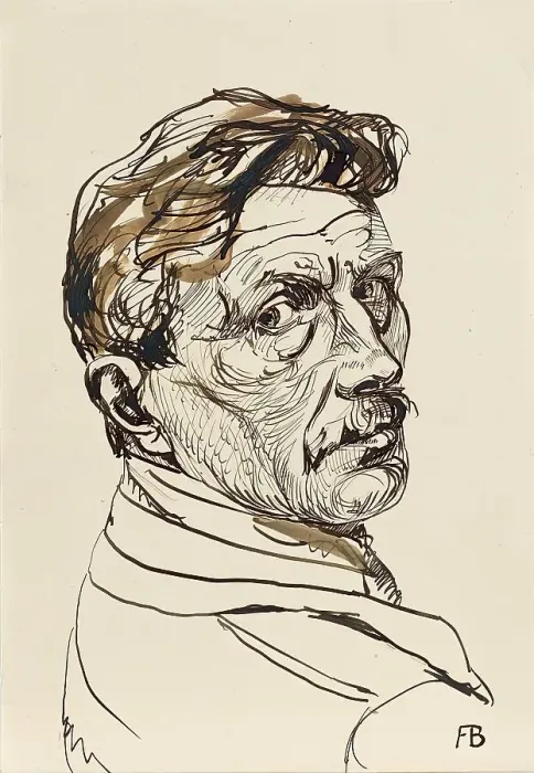 Framed Print : Self-portrait, 1927. Creator: Franz Barwig the Elder Framed Print : Self-portrait, 1927. Creator: Franz Barwig the Elder