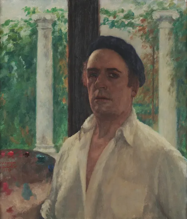 Framed Print : Self-portrait, 1931. Creator: Bresciani; Archimede (1881-1939) Framed Print : Self-portrait, 1931. Creator: Bresciani; Archimede (1881-1939)